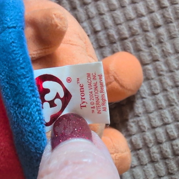 Backyardigans Tyrone Striped Moose Plush Toy Beanie Baby - Picture 5 of 8